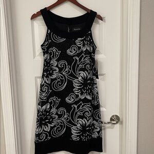 Scarlett Nite Elegant Black and White Sequin Dress